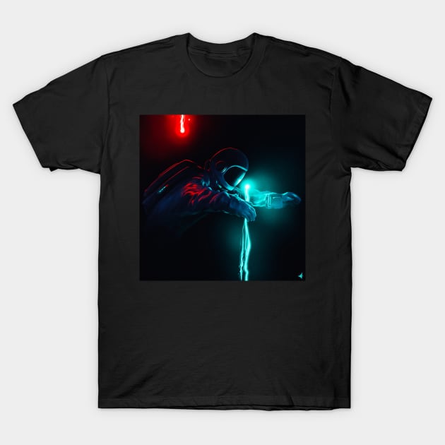 Greetings - Sci fi Digital Painting design T-Shirt by JoshWhiteArt